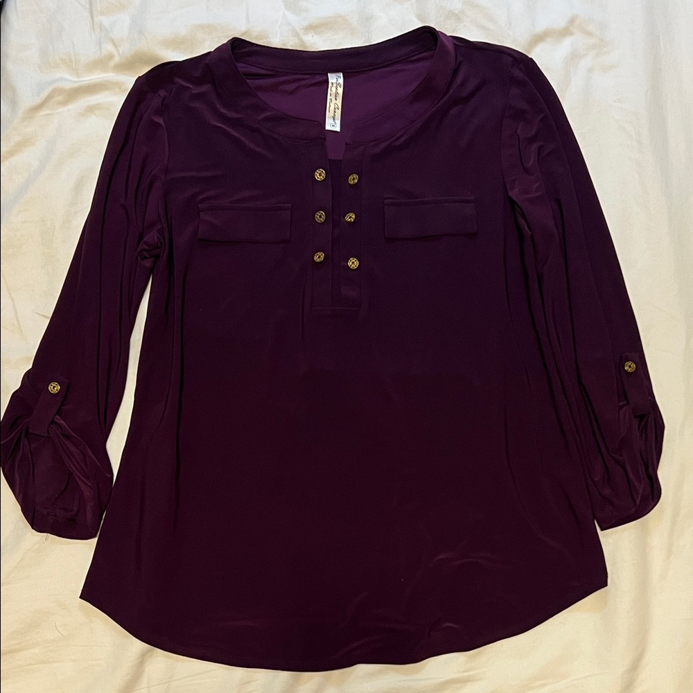 Elegant Purple Women's Top
